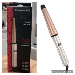 Remington Digital Heat Curling Wand - Rose Gold and White